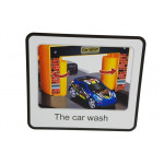 Garáž 5-úrovňová na batérie + výťah - čierno-červená